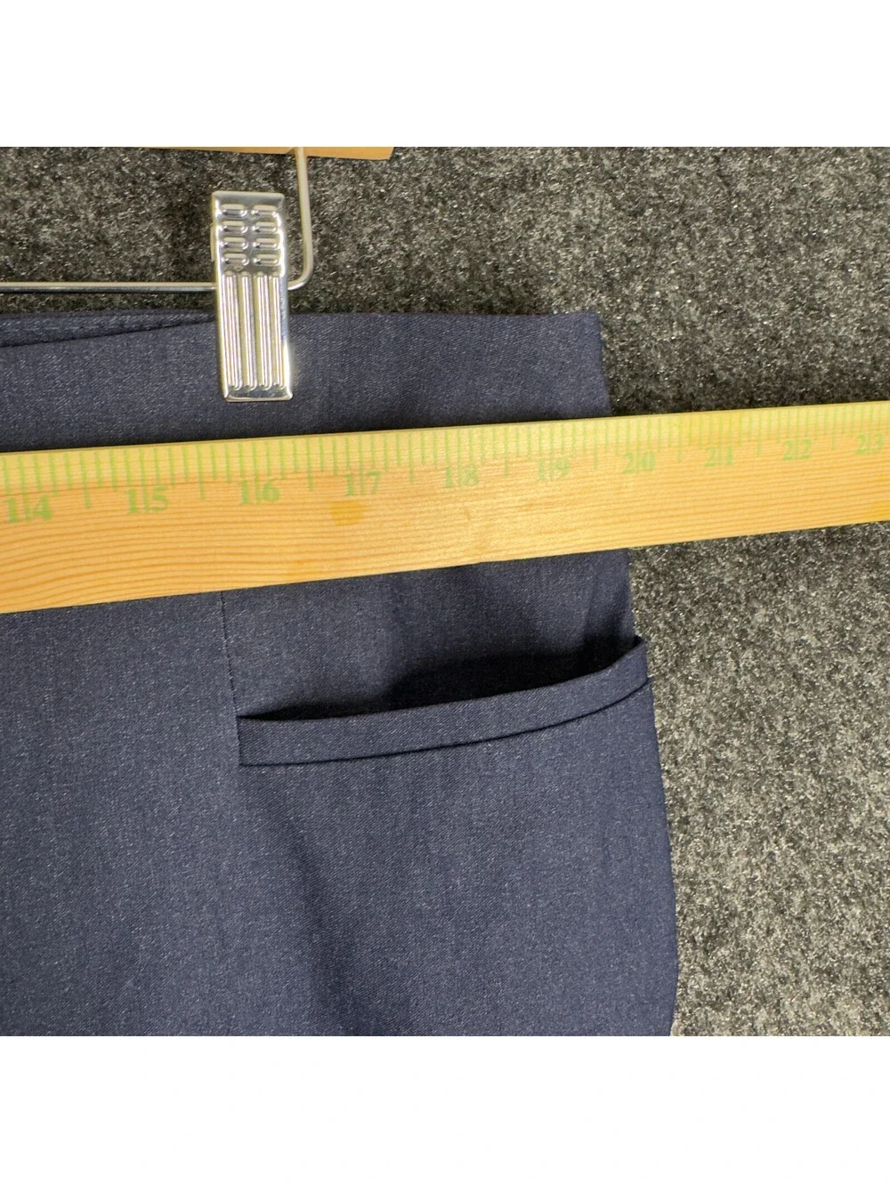 Time And Tru Shorts Women XL Blue High Rise Chino Stretch Pull On Pockets Casual